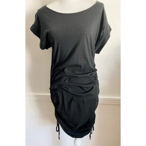 NY and Company • Black Ruched Side Mini Dress - Picture 1 of 5